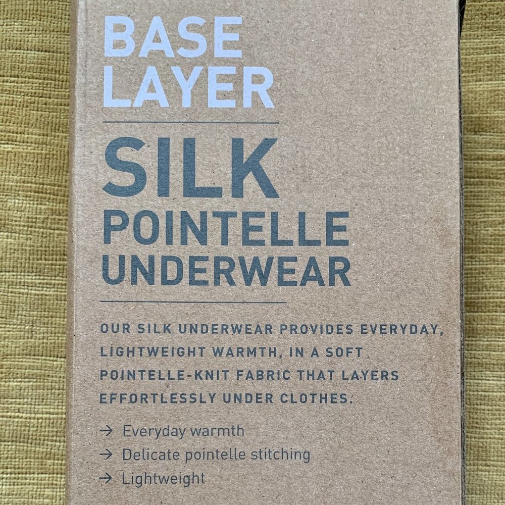 LL Bean 100% Silk Long Underwear Bottoms Size Medium